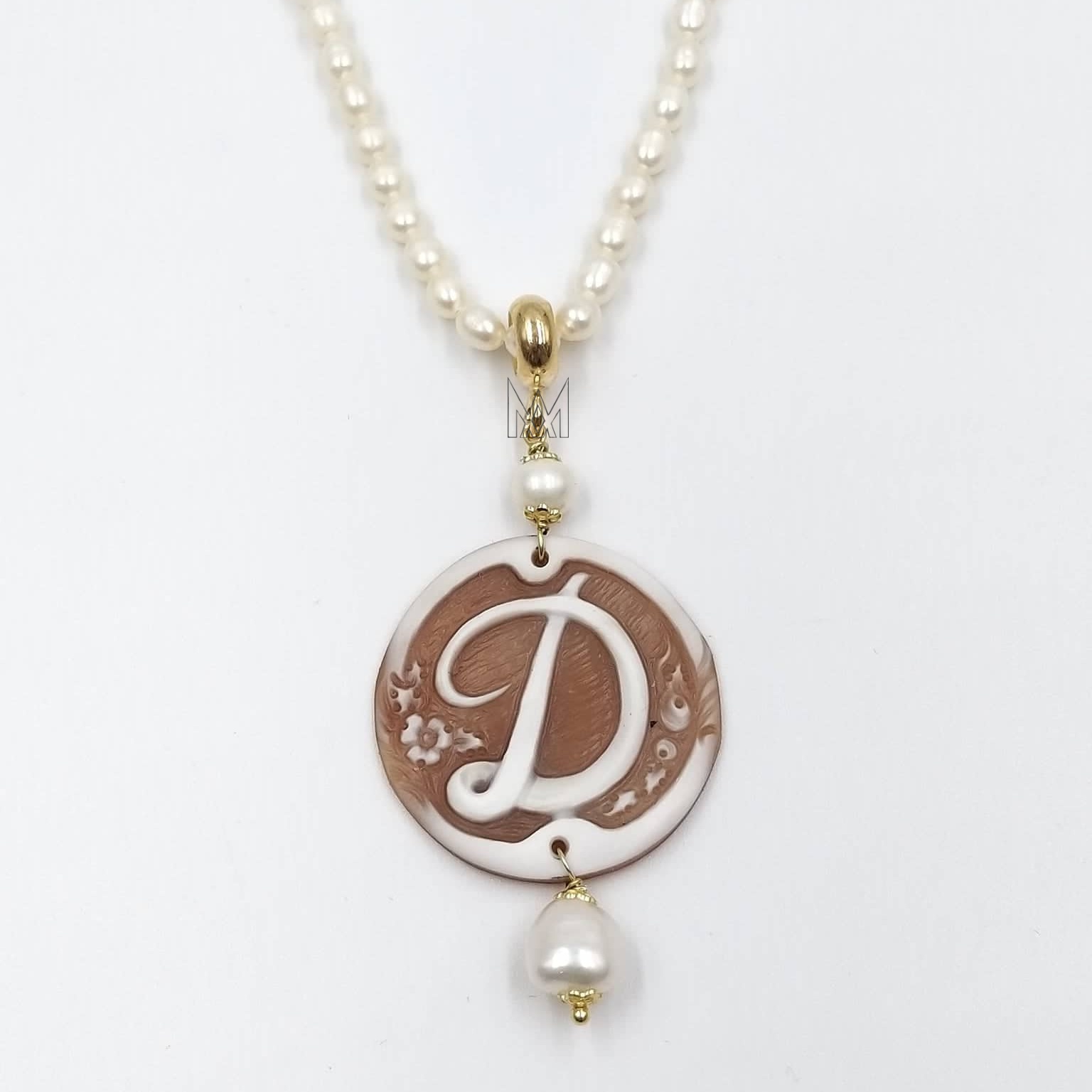 Collana Tresor Gioielli Cammeo E Perle