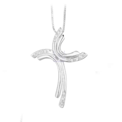 Pg Gioielli Collane Oro Bianco Con Croce Collana PG Gioielli Con